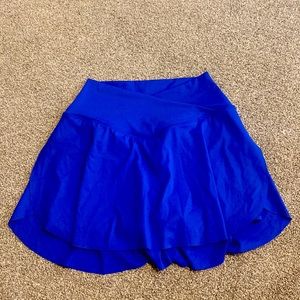Bright Blue V waist skort